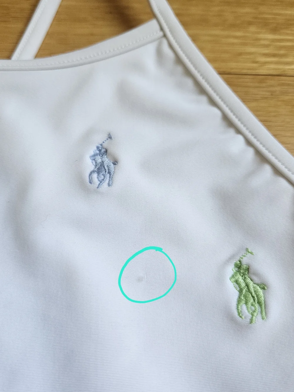 Polo Ralph Lauren White Girls' Logo Peplum One-Piece Swimsuit - US 6